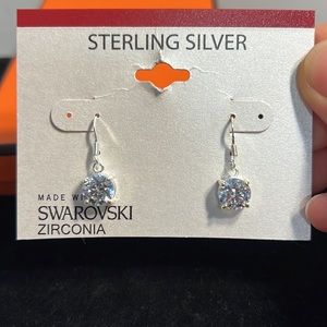 Swarovski Zirconia Sterling Silver earrings drop